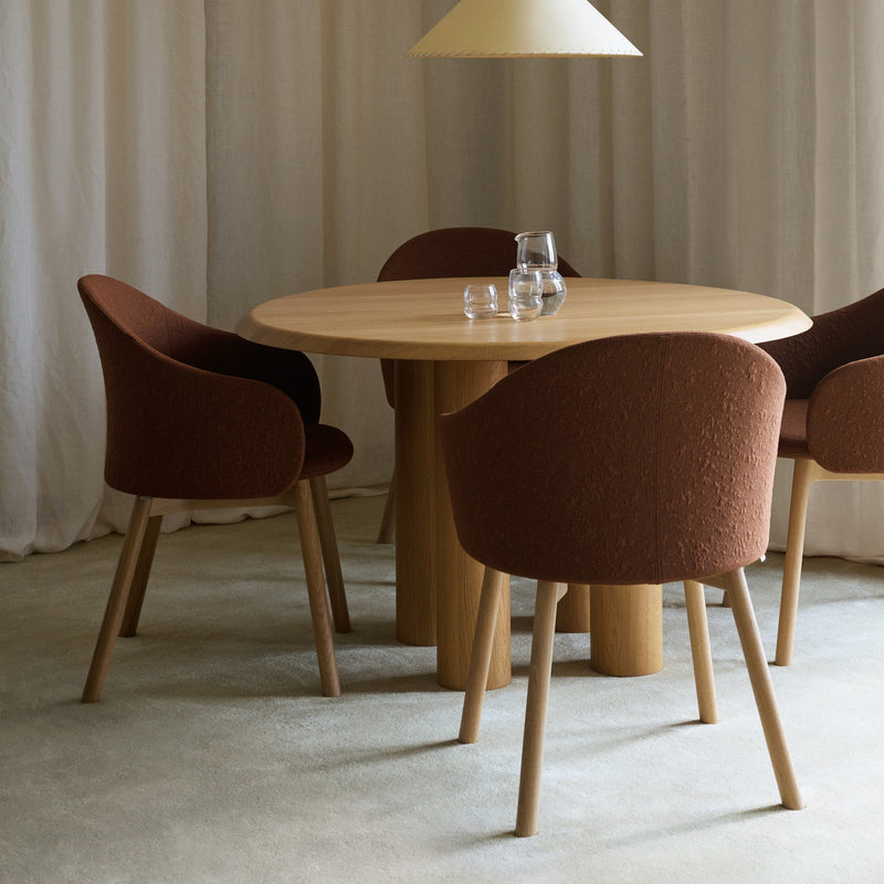 Gomo Armchair - Wood Base