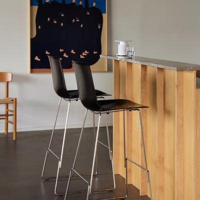 Pato Paper Bar/Counter Stool - Sledge Base