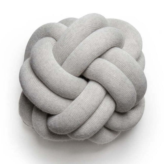 Knot Cushion - White Grey - OUTLET