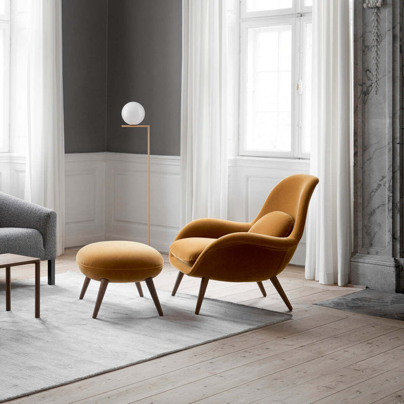 Swoon Ottoman - Leather Shell