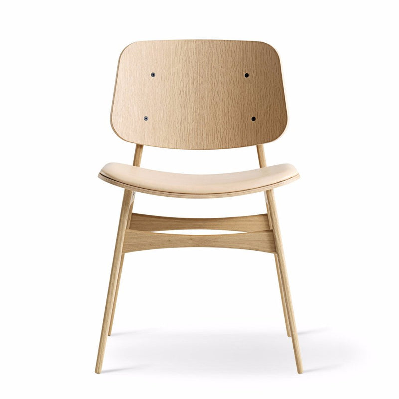 Soborg Chair - Wood Frame, Seat Upholstered