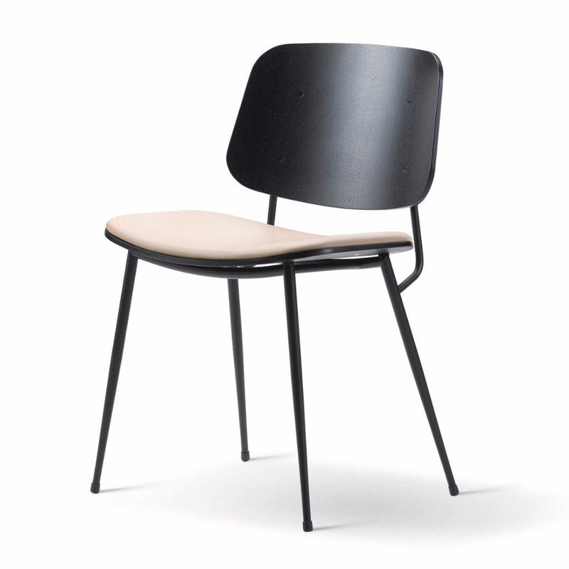 Soborg Chair - Steel Frame, Seat Upholstered