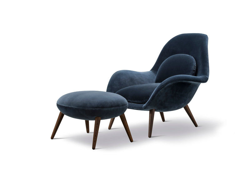 Swoon Ottoman - Leather Shell