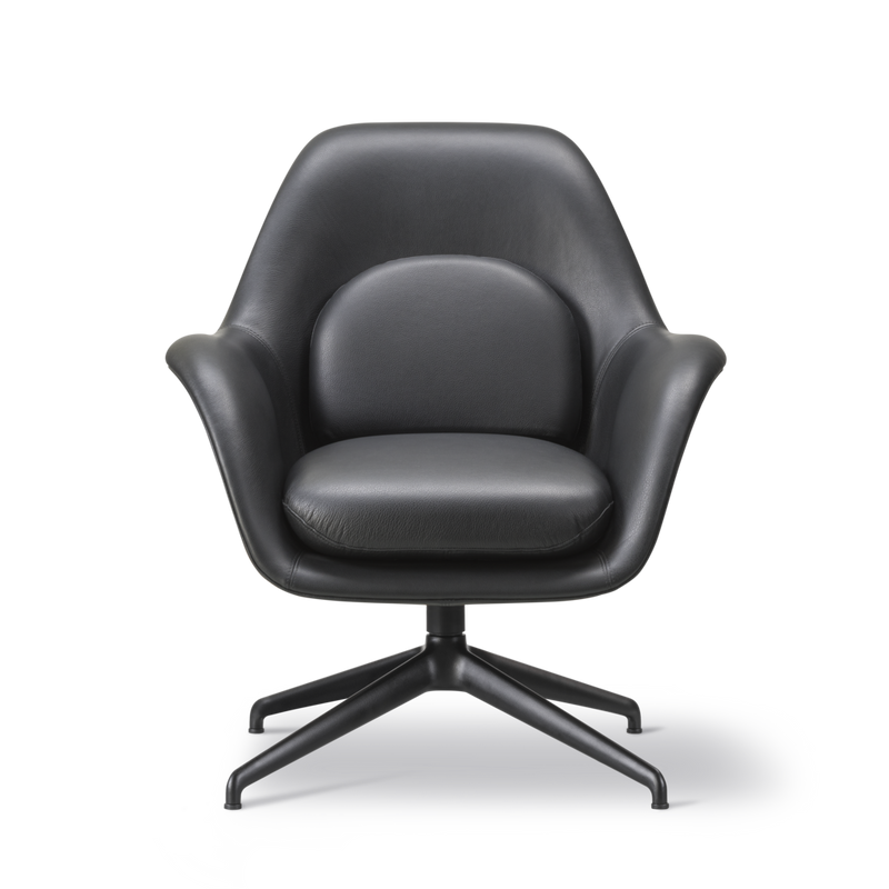 Swoon Lounge Swivel Chair - Petit - Leather Shell
