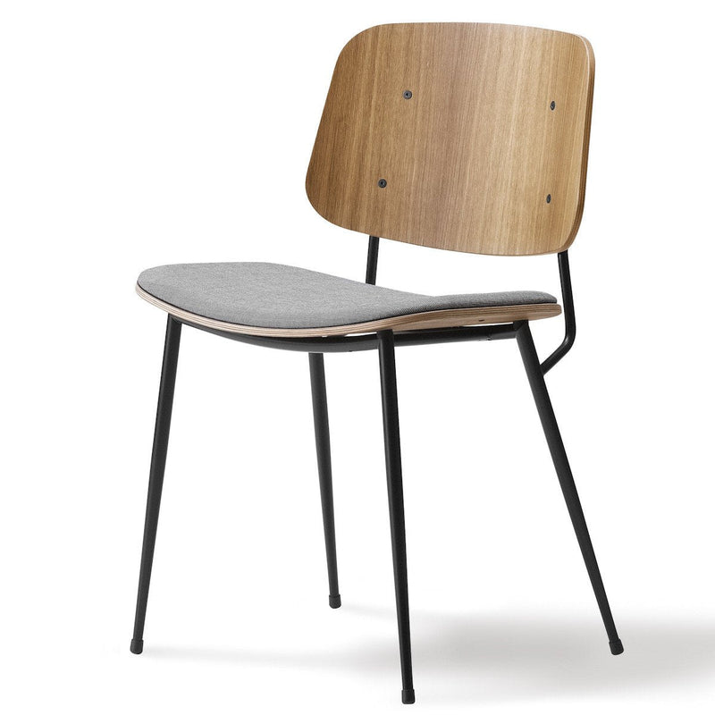 Soborg Chair - Steel Frame, Seat Upholstered